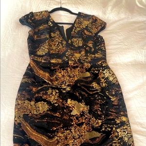 Sequined dress, NEVER worn, Below the knee length